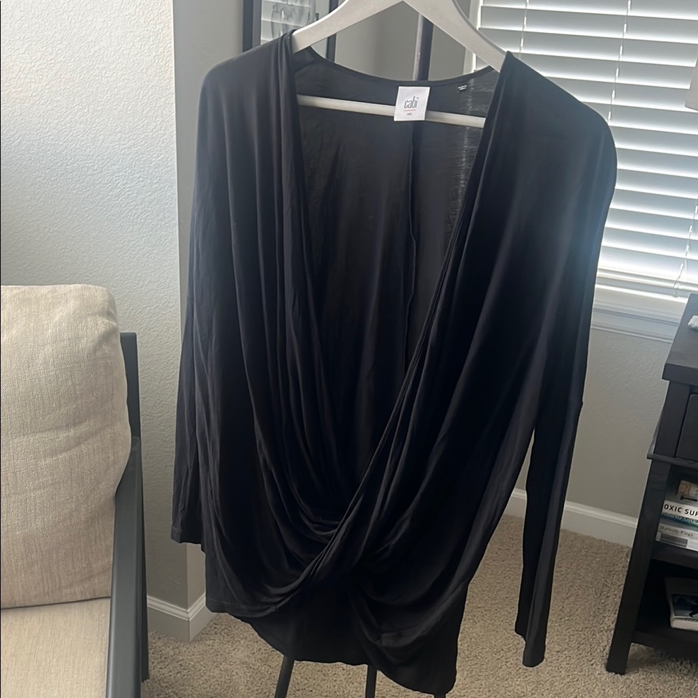 CAbi Black Stylish Top
